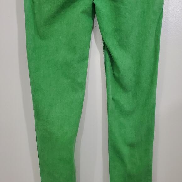 Zana Di Juniors Jeans Lime Green Acid Wash Skinny Size 5 - Picture 9 of 15